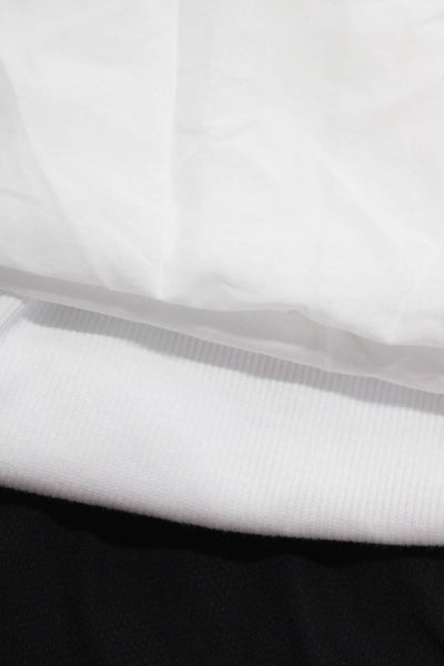 ONZIE J Crew Lululemon Womens Crop Top Shaw Shirt White Black Size S 4 Lot 3