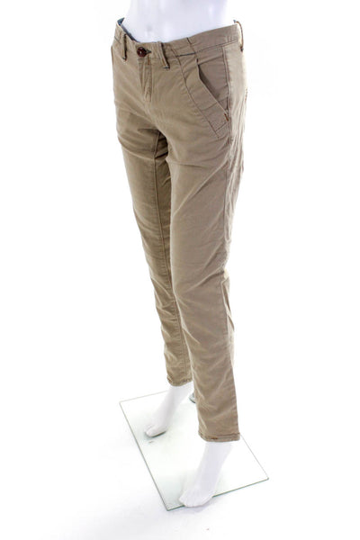 Raw Correct Line by G-Star Womens Cotton Straight Leg Khaki Pants Beige Size 28