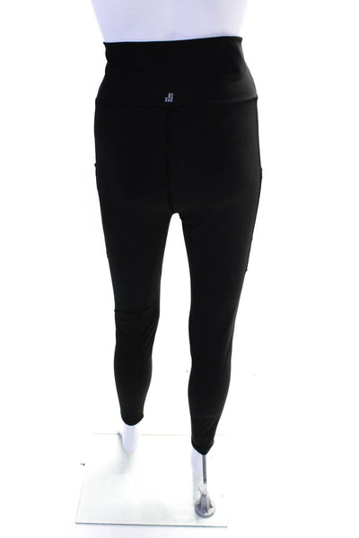 Weworewhat Womens Knit Crew Neck Sports Bra Leggings Pants Set Black Size S L