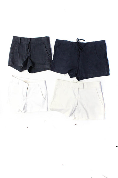 Theory Vince J Crew Womens Khaki Chino Shorts White Blue Gray Size XS 0 2 Lot 4
