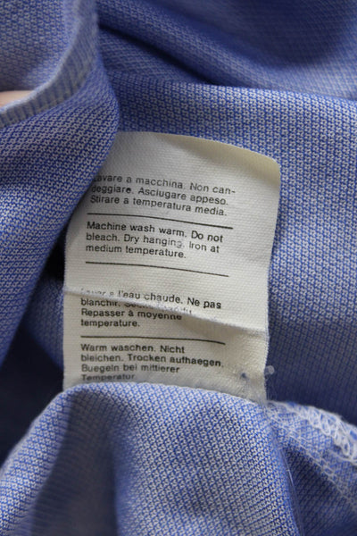 Giorgio Armani Classico Mens Button Down Collar Dress Shirt Blue Size Small