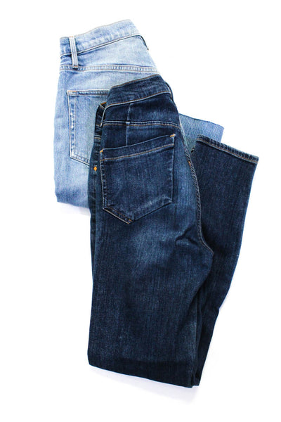 Goldsign Frame Denim Womens Skinny Jeans Bermuda Shorts Blue Size 27 Lot 2