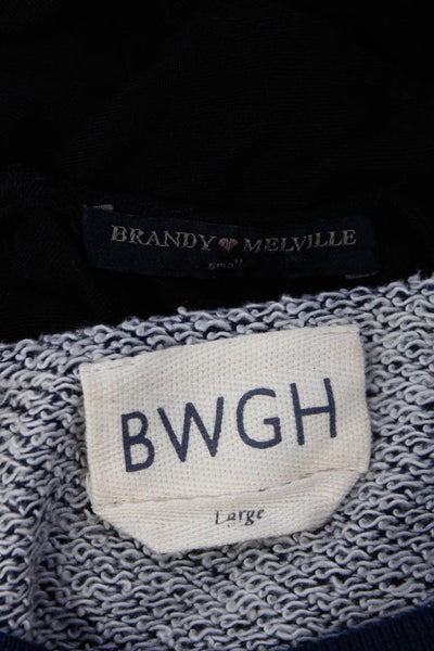 BWGH Brandy Melville Womens Sweatshirt Pullover Dress Blue Size L M Lot 2