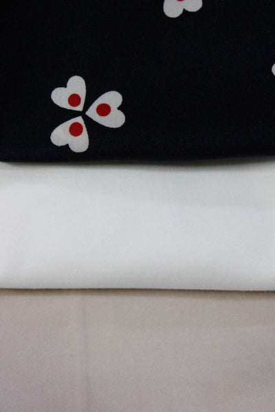 Uniqlo Womens Floral Print Short Sleeve Shift Dresses Pants Blue Size S Lot 3
