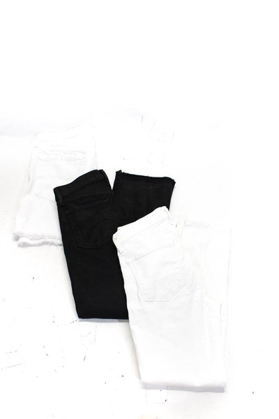 J Brand Womens Denim Skirt Jeans White Black Size 28 27 Lot 3