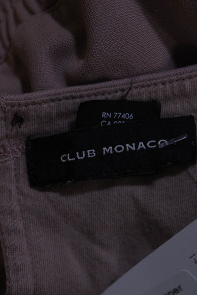 Club Monaco Womens Mauve Halter Sleeveless Tie Waist Wide Leg Jumpsuit Size M