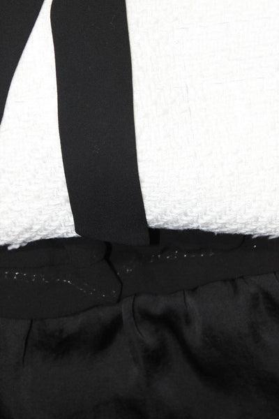 Michael Michael Kors Cece Womens Tiered Skirt Dress Black White Size L 2 Lot 2