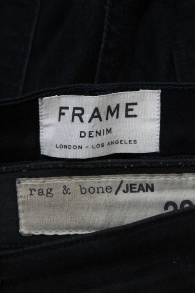 Frame Denim Rag & Bone Jeans Womens Slim Fit Dark Wash Jeans Blue Size 30, Lot 2
