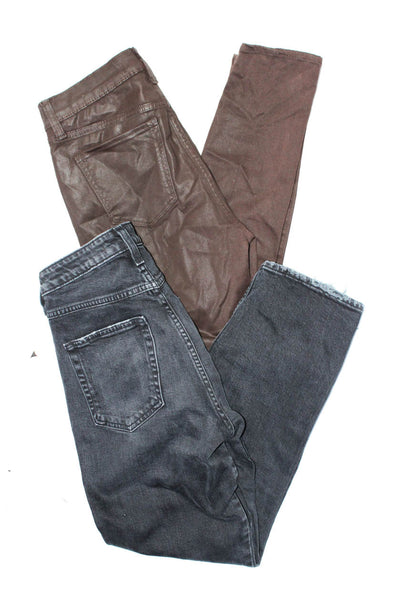 Joes Amo Womens Cotton Buttoned Skinny Straight Leg Jeans Black Size EUR29 Lot 2