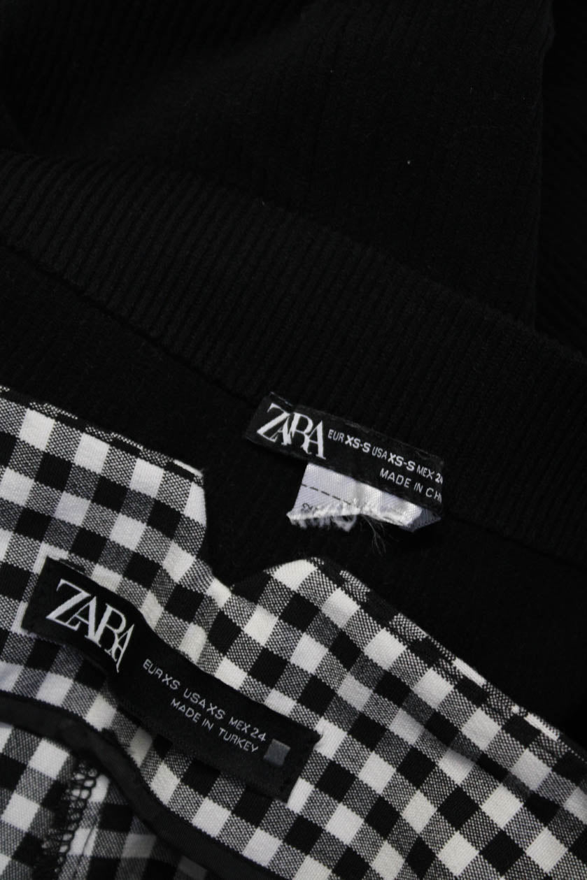 Zara Womens Biker Shorts Plaid Pants Black Size Extra Small Lot 2 - Shop  Linda's Stuff