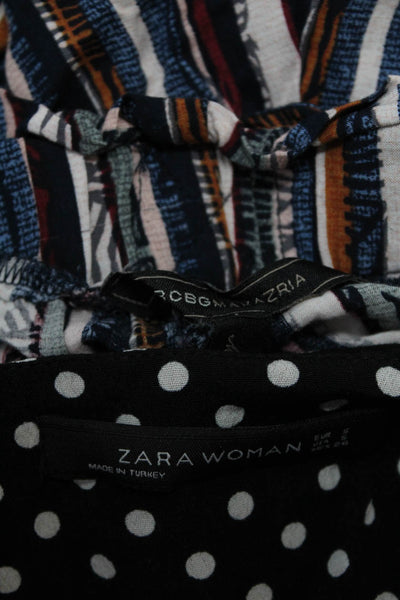 BCBGMaxazria Zara Women's Striped Paperbag Tie Waist Pants Multicolor Size M S,