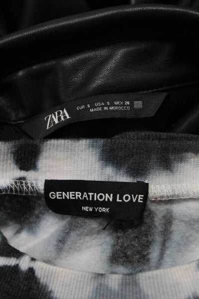 Generation Love Zara Womens Sweatshirt Top Size Medium Small Lot 2