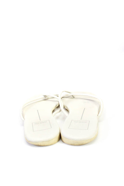 Dolce Vita Tkees Womens T Strap Sandals Brown White Leather Size 8 Lot 2