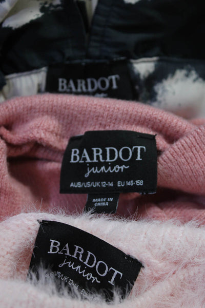 Bardot Junior Girls Turtleneck Sweater Dresses Pink Blue Size 12-14 14 Lot 3