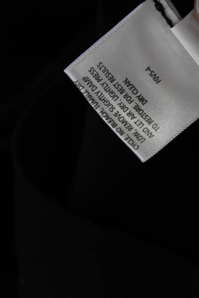 Eileen Fisher Women's A-Lined Slit Back Bodycon Midi Skirt Black Size XS