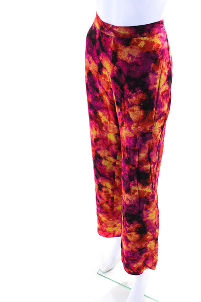 Song Of Style Womens Crepe Abstract High Rise Pants Trousers Multicolor Size S
