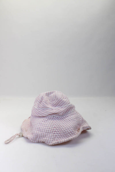 Coolibar Womens Drawstring Striped Textured Boonie Hats White Size S L Lot 6