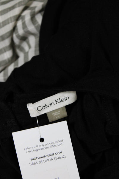 Calvin Klien Women's Lace Halter Neck Maxi Dress Black Size