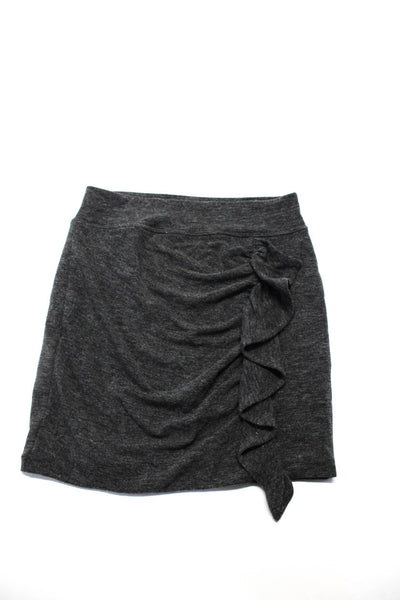 Something Navy Wilfred Free Womens Ruffled Elastic Skirt Pants Gray Size S Lot 2