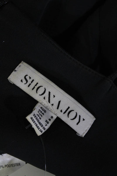 Shona Joy Womens Darted Back Zipped Sleeveless Side Zipped Maxi Gown Gray Size 4