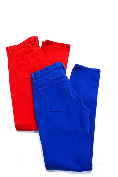 Ralph Lauren Sport Womens Bright Red Mid-Rise Straight Leg Jeans Size 28 lot 2