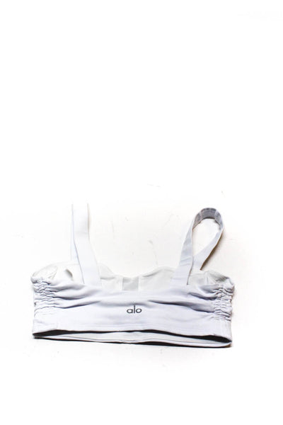 Alo Electric Rose Carbon 38 Womens Sports Bras White Size Extra Small Lot 3
