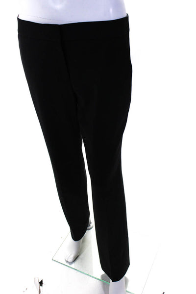 Tory Burch Women's Wool Straight Leg Pleated Dress Pants Black Size 6