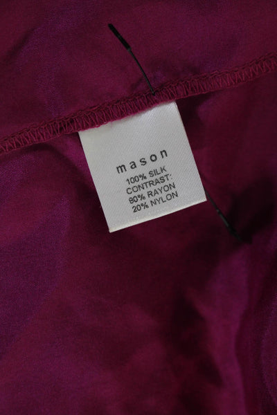 Mason Womens Silk Ruffled Battenberg Lace Sleeveless Tank Top Blouse Pink Size 4