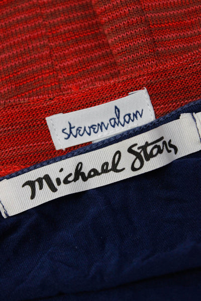Steven Alan Michael Stars Women's Scoop Neck Bodycon Dress Red Size S O/S, Lot 2