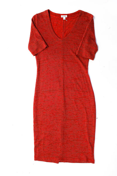 Steven Alan Michael Stars Women's Scoop Neck Bodycon Dress Red Size S O/S, Lot 2