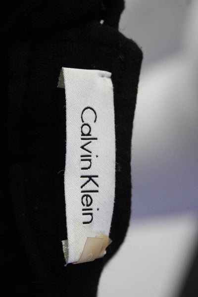 Calvin Klein Womens Sleeveless Crochet Maxi Dress Black Size 2
