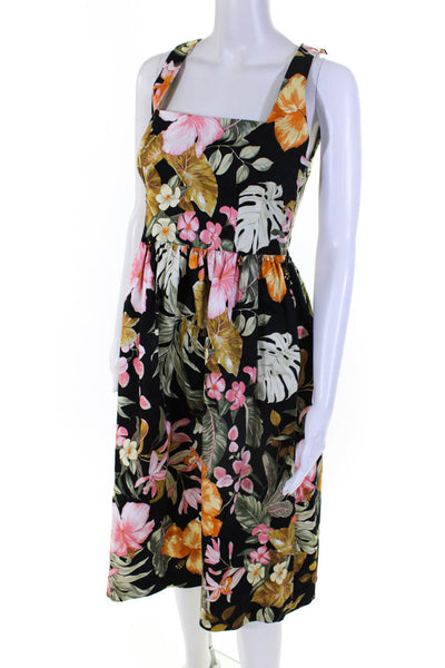 Barneys New York Womens Floral Print A Line Dress Multi Colored Size EUR 38