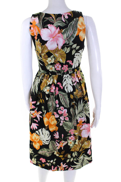 Barneys New York Womens Floral Print A Line Dress Multi Colored Size EUR 38