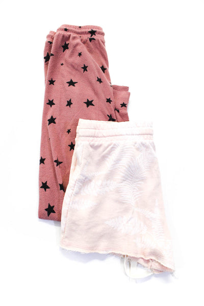 Z Supply Womens Shorts Sweatpants Pink Size Medium Extra Small Lot 2