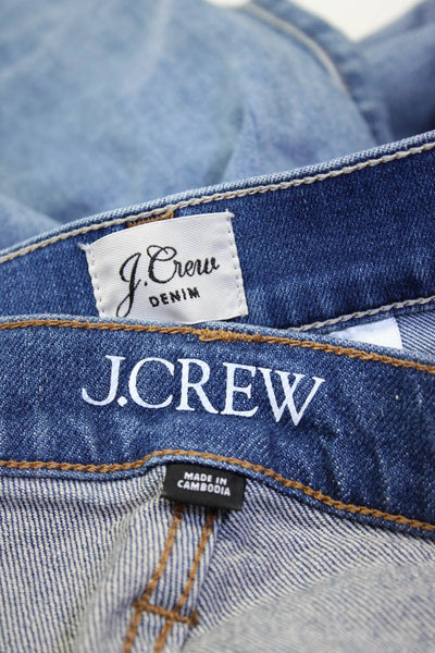 J Crew Women's Midrise Light Wash Skinny Jean Pant Size 28 Toothpick 29 Lot 3