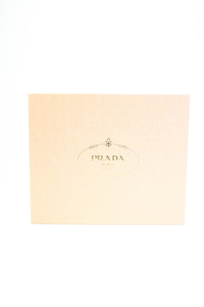 Prada Womens Stiletto Platform Ankle Strap Sandals Basic Brown Leather Size 36