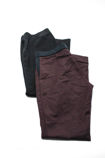 COS Womens Slim Leg Dress Pants Black Purple Size 10 Lot 2