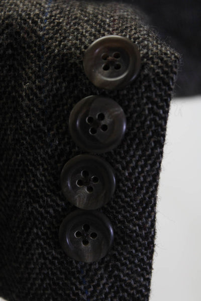 Polo Ralph Lauren Mens Striped Two Button Blazer Brown Size  41 Long