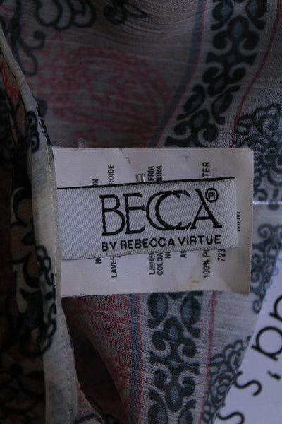 Beca By Rebecca Virtue Womens A Line Dress Multi Colored Size Medium