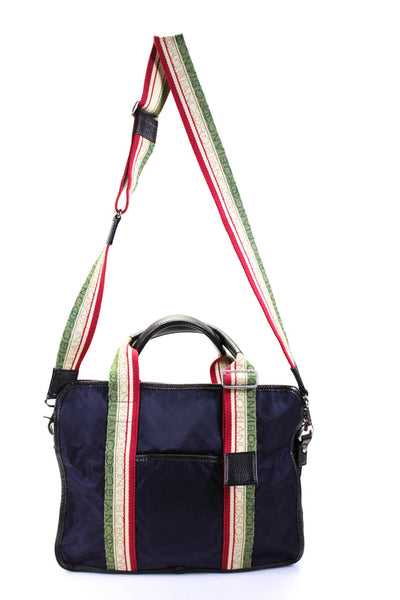 Orobianco Nylon Branded Adjustable Strap Medium Messenger Handbag Navy Blue