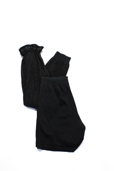 Koral Adidas Mens Smocked Solid Sweatpants Black Size Small Lot 2
