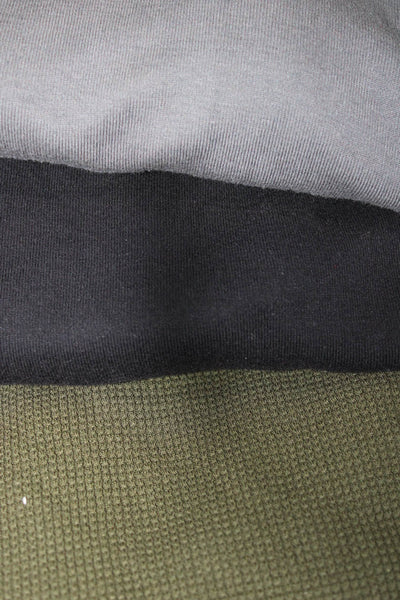 Splendid Womens Long Sleeve Knit Shirts Green Gray Black Size XS Small Lot 3