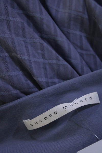 Susana Monaco Women's Strapless Cinch Pockets Flare Mini Dress Purple Size XS