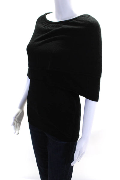 Vertigo Womens Layered Tiered Elastic Sleeveless Tank Top Blouse Black Size XS