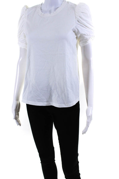 ALC Women's Crewneck Short Sleeves T-Shirt White Size S