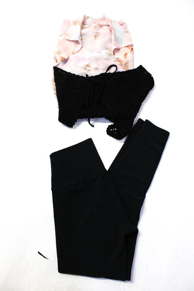 Asos Women's Open Front Collar Short Sleeves Floral Shirt Size 4 Lot 3