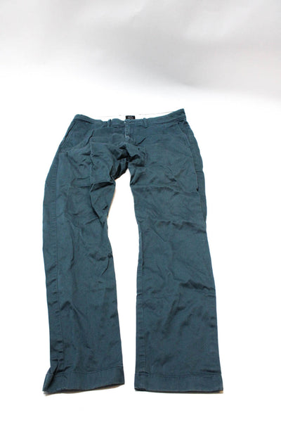J Crew Mens 484 Slim Chino Pants Gray Blue Size 32X30 34X32 Lot 2