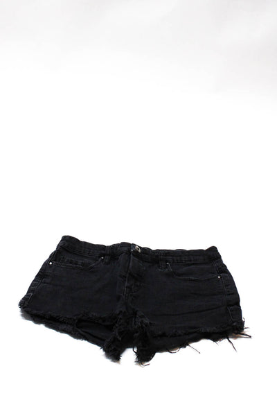 BLANKNYC Rewash Womens Denim Shorts Black Blue Size 28 25 Lot 2