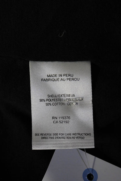 Helmut Womens Long Sleeve Wrap Jacket Black Cotton Blend Size Small