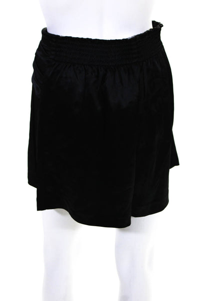Kimberly Taylor Womens Pleated Front High Rise Shorts Black Size Medium